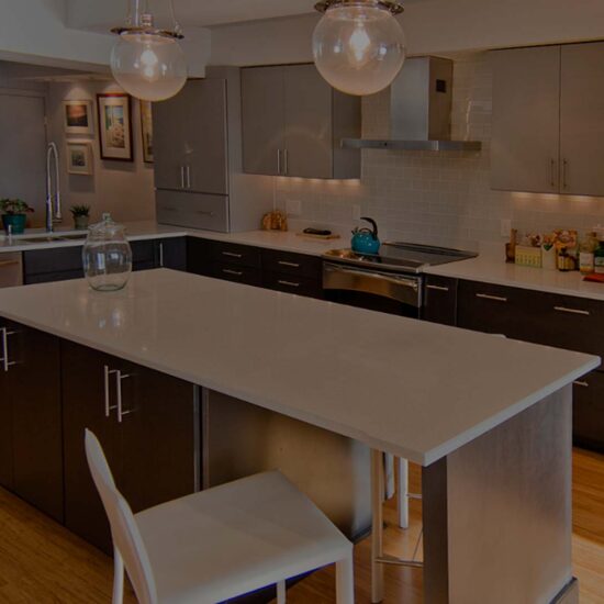 Modern kitchen design with Stainless Steel